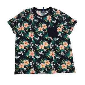 H&M Black and Pink Short Sleeve Tee